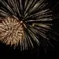 Feux d’artifice à Montréal en été – éclats dorés dans le ciel nocturne